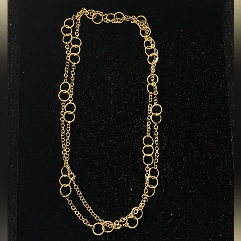 Nordstrom Gold Multi-Link Layered Circle Necklace